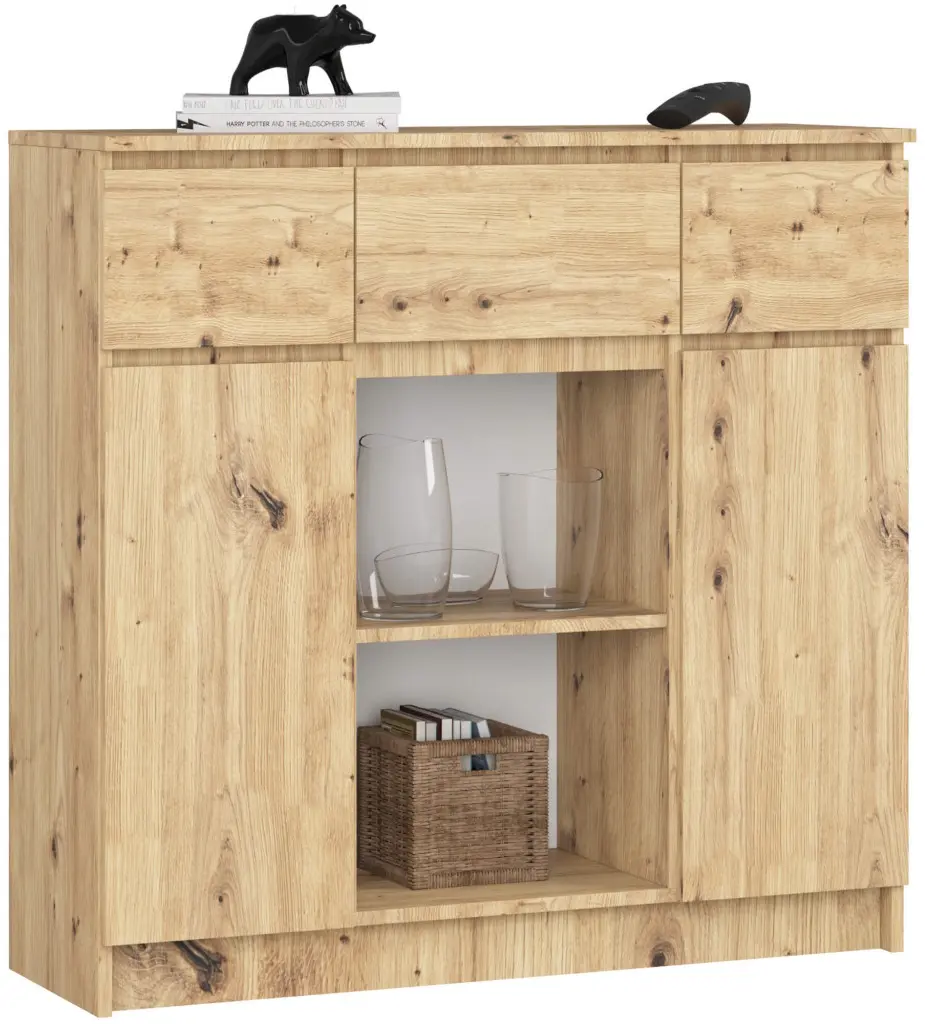 Тумба Akord K100 2D 3SZ 1P (Artisan Oak)