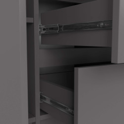 Тумба Akord K100 2D 3SZ (Graphite Grey) Thumb