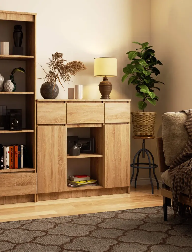 Tumba Akord K100 2D 3SZ 1P (Sonoma Oak)