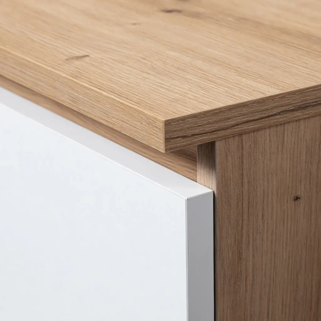 Tumba Akord K101 2D 3SZ 6P (White/Artisan Oak)