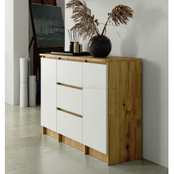 Tumba Akord K100 2D 3SZ (Artisan Oak/White)