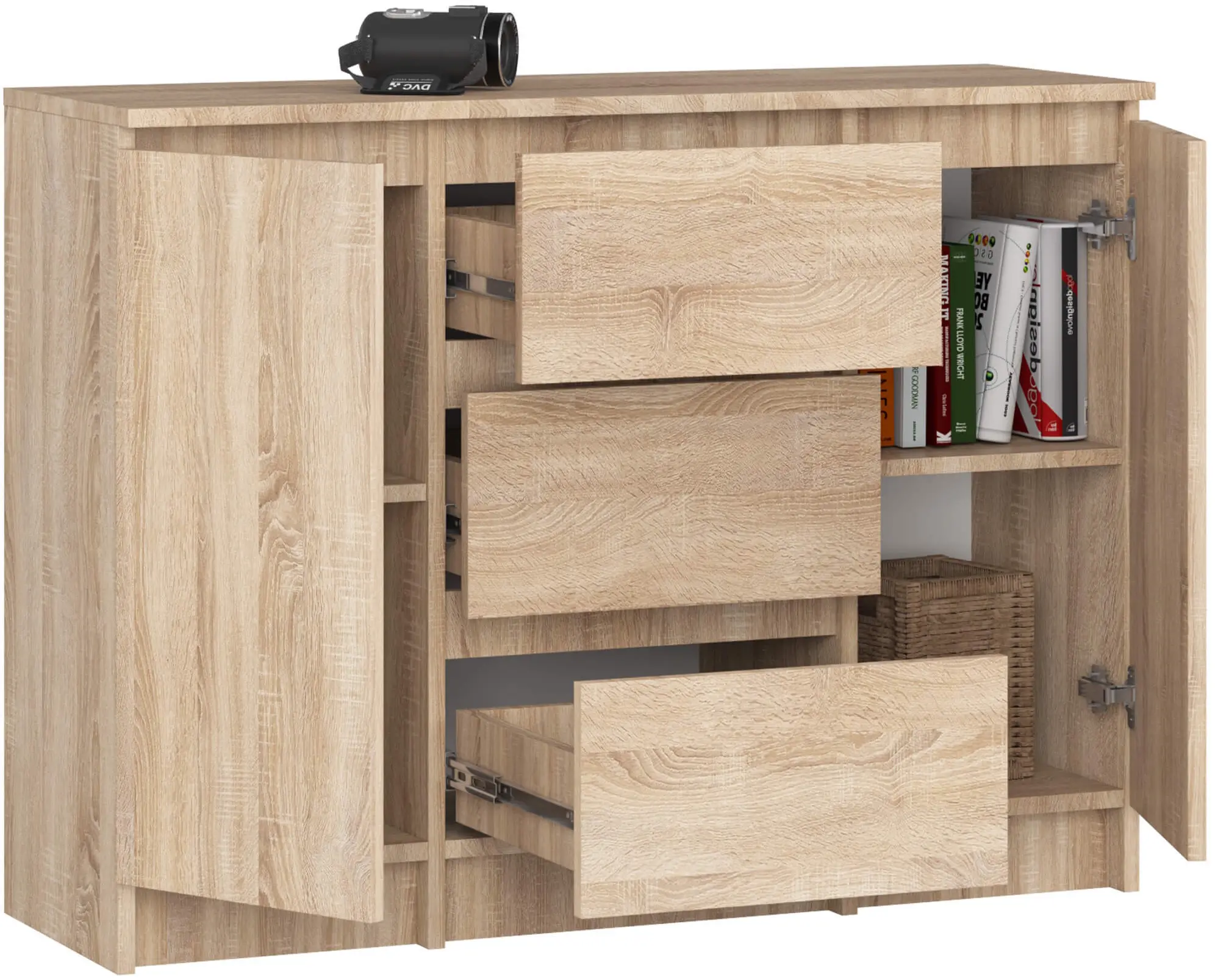 Tumba Akord K100 2D 3SZ (Sonoma Oak)