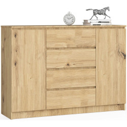 Тумба Akord K140 2D 4SZ (Artisan Oak) Thumb