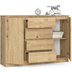 Тумба Akord K140 2D 4SZ (Artisan Oak) Thumb