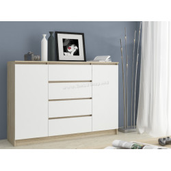 Tumba Akord K140 2D 4SZ (Artisan Oak/White)