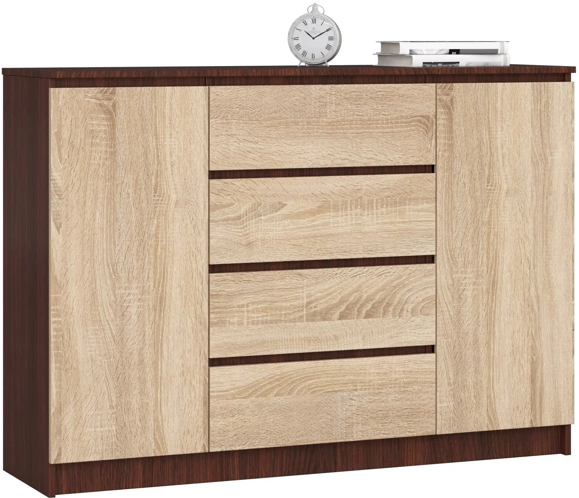 Tumba Akord K140 2D 4SZ (Wenge/Sonoma Oak)