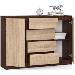 Tumba Akord K140 2D 4SZ (Wenge/Sonoma Oak) Thumb