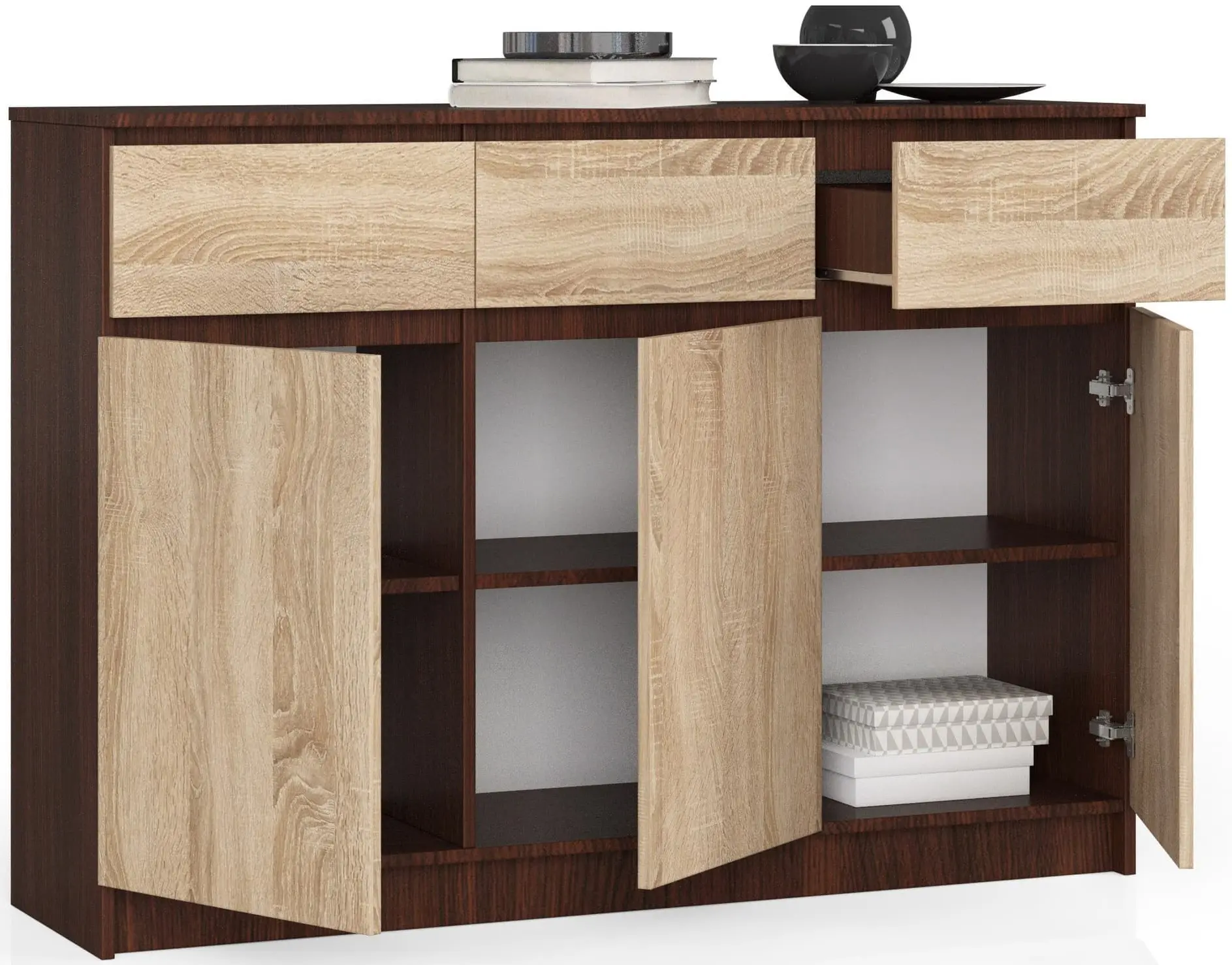 Tumba Akord K140 3D 3SZ (Wenge/Sonoma Oak) - 5