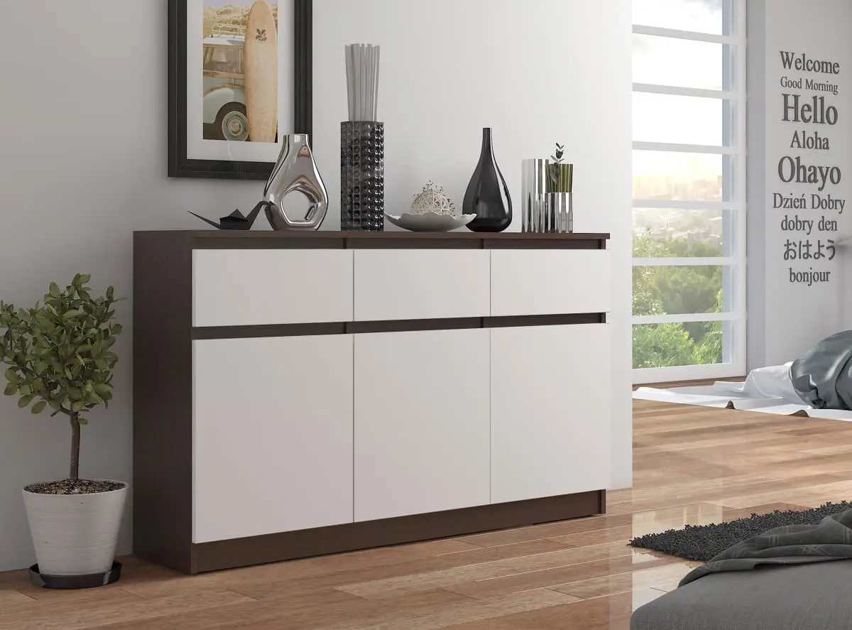Tumba Akord K140 3D 3SZ (Wenge/White) - 3