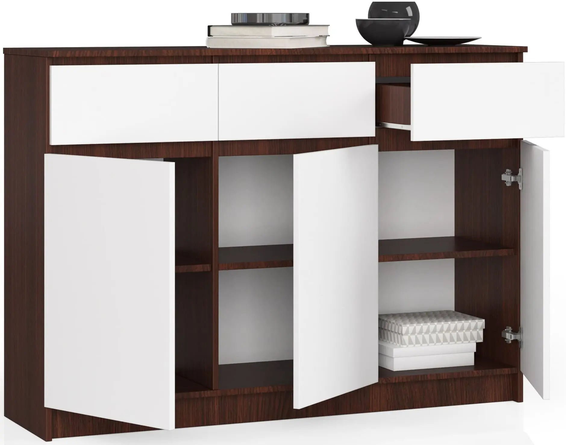 Tumba Akord K140 3D 3SZ (Wenge/White) - 6