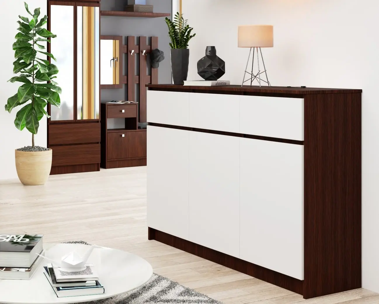 Tumba Akord K140 3D 3SZ (Wenge/White)