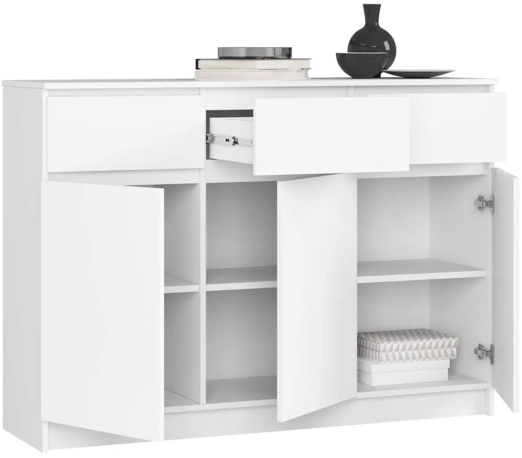 Тумба Akord K140 3D 3SZ (White)