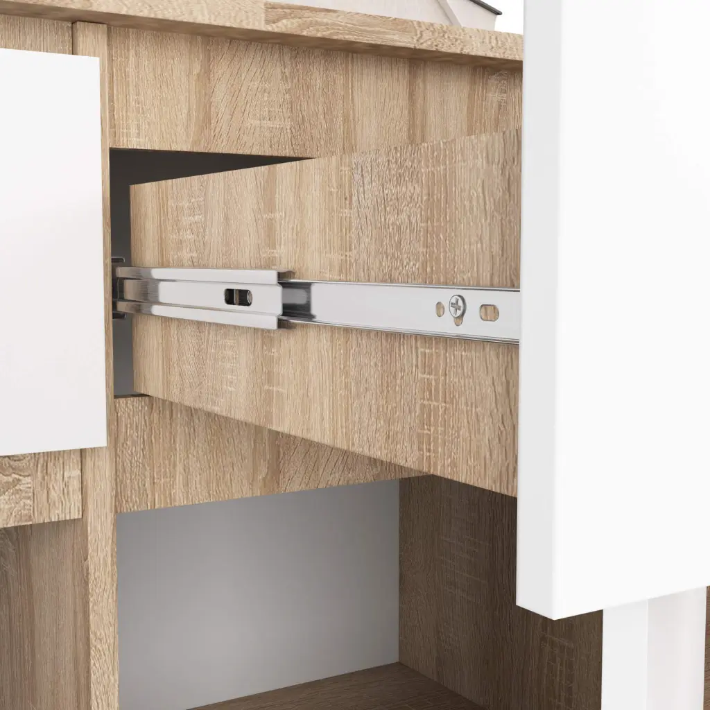 Tumba Akord K140 3D 3SZ (White/Sonoma Oak)