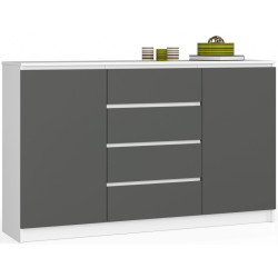 Tumba Akord K160 2D 4SZ (Graphite Grey/White) Thumb