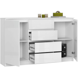 Тумба Akord K160 2D 4SZ (White Glossy) Thumb