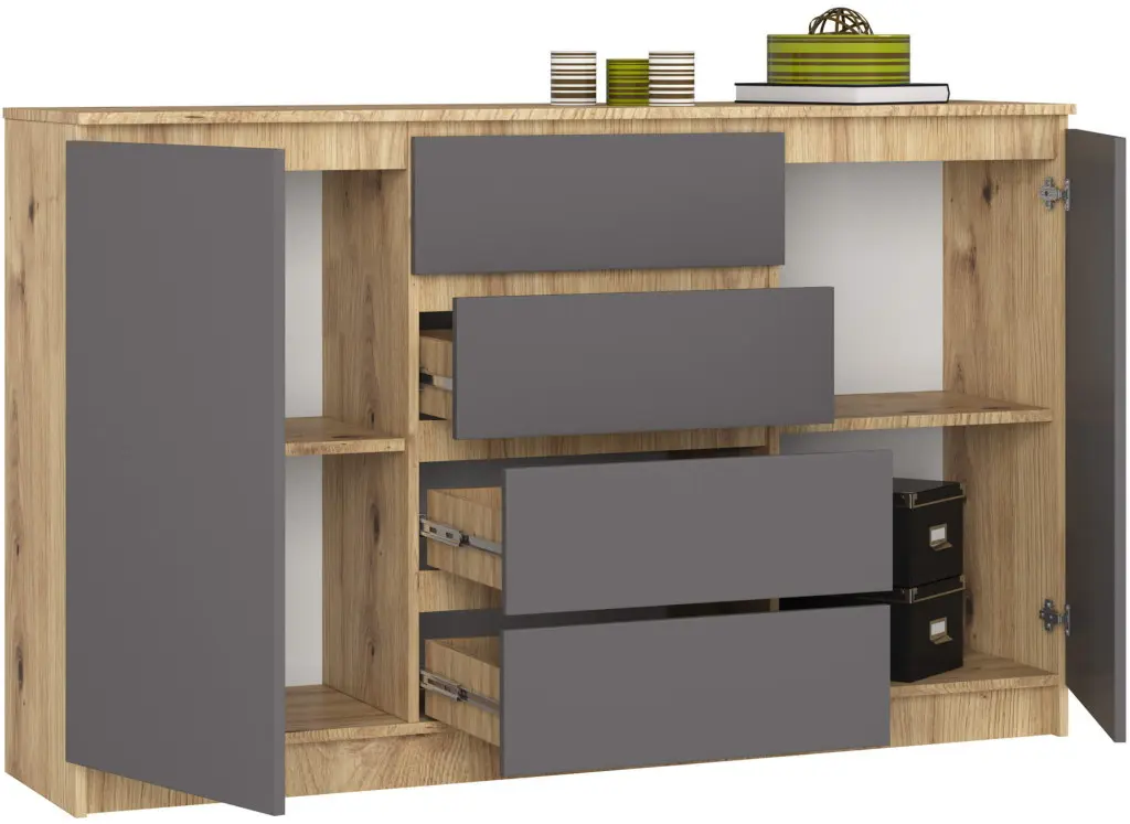 Tumba Akord K160 2D4SZ (Artisan Oak/Graphite Gray)