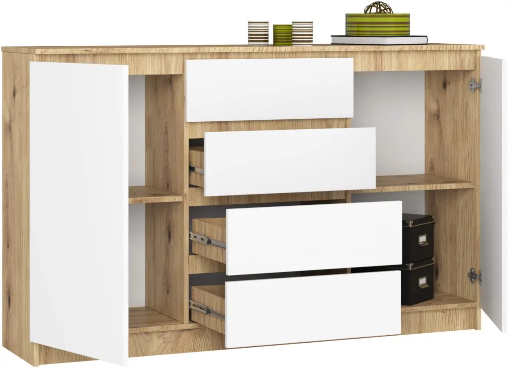 Tumba Akord K160 2D4SZ (Artisan Oak/White)