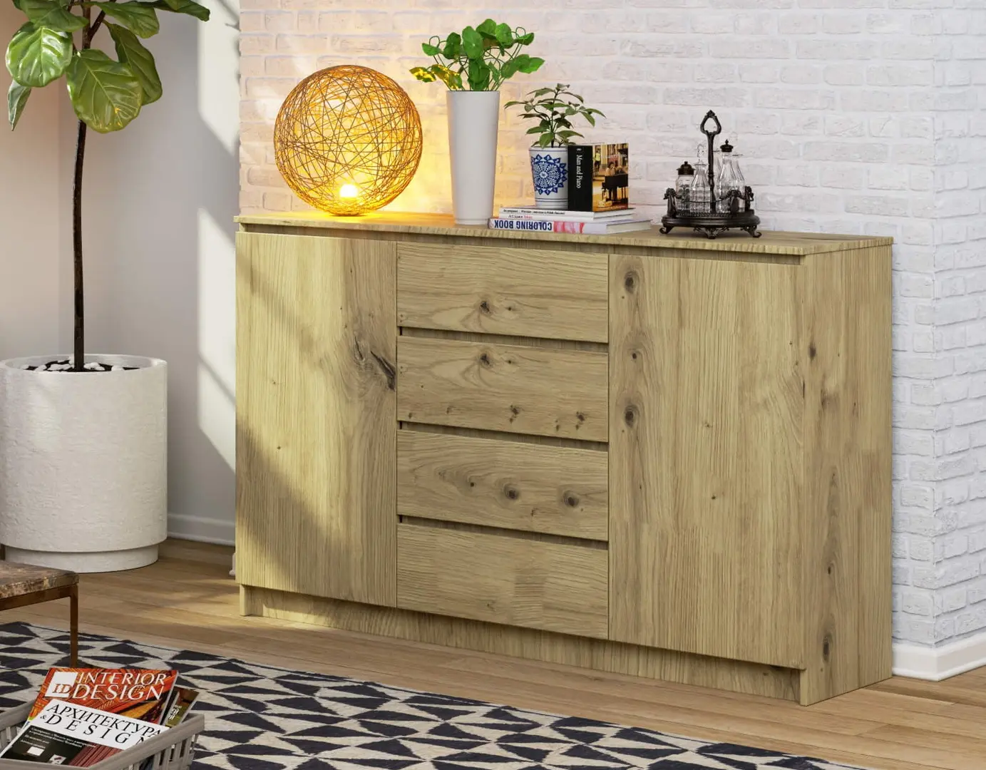 Tumba Akord K160 2D4SZ (Artisan Oak)