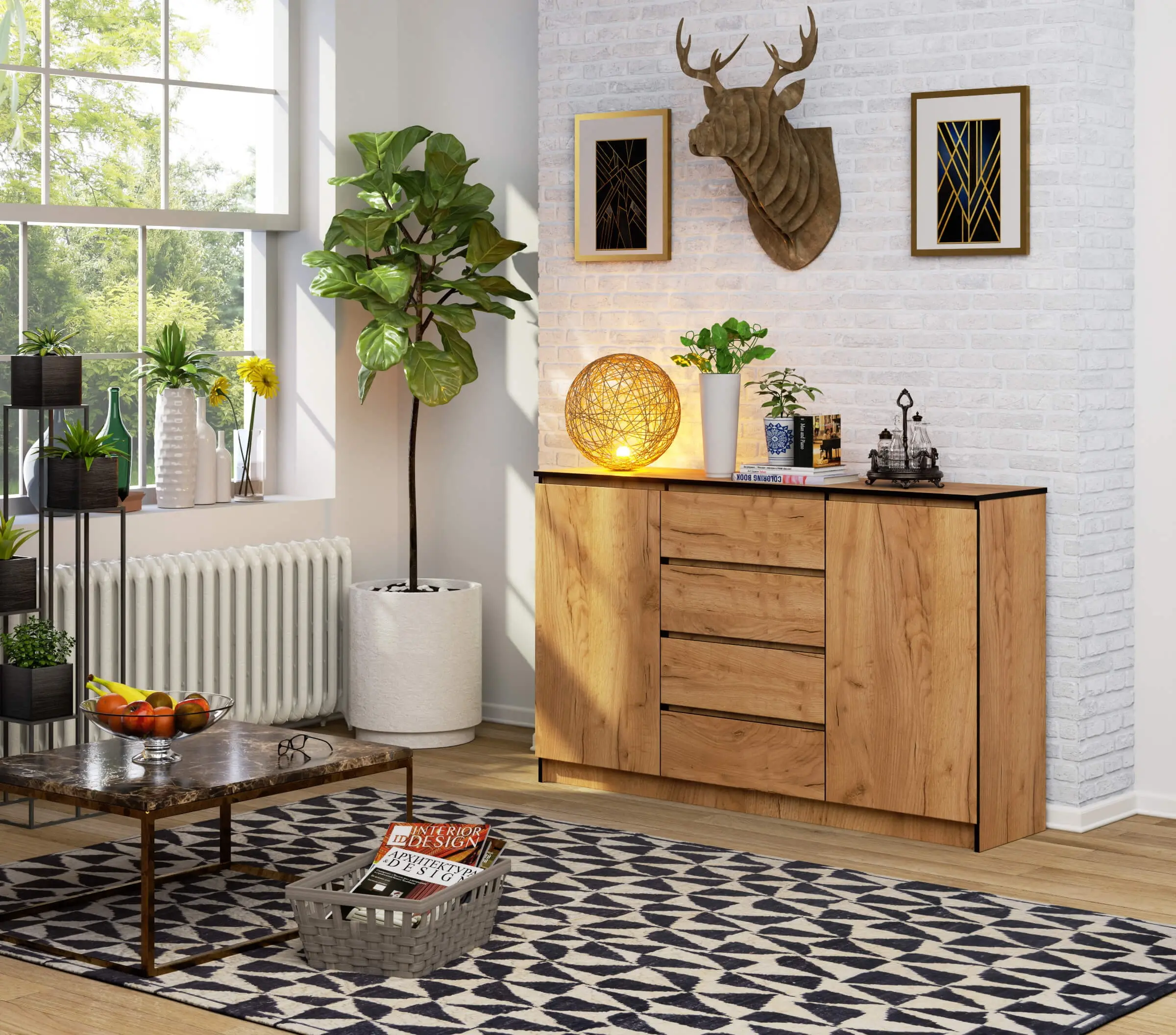 Tumba Akord K160 2D4SZ (Craft Oak)