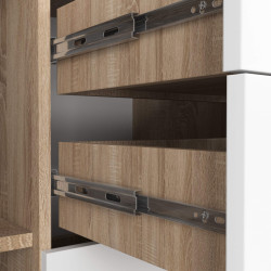 Tumba Akord K45 110cm (Sonoma Oak/White) Thumb