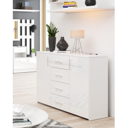 Тумба Akord K45 110см (White Glossy)