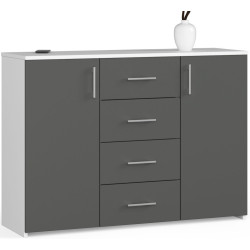 Tumba Akord K45 110cm (White/Graphite Grey) Thumb