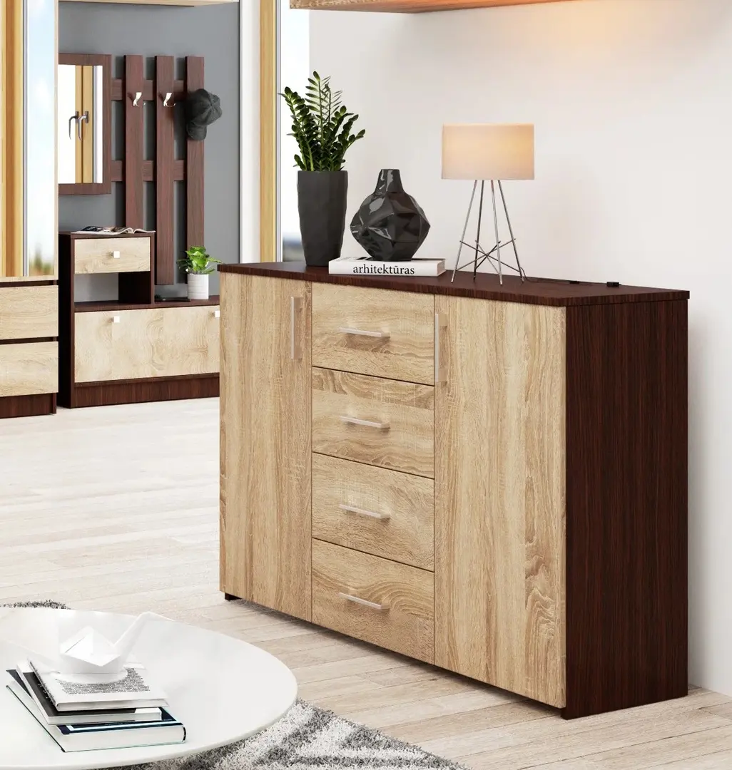 Tumba Akord K45 2D4SZ (Wenge/Sonoma Oak)