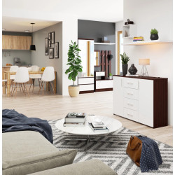 Tumba Akord K45 2D4SZ (Wenge/White) Thumb