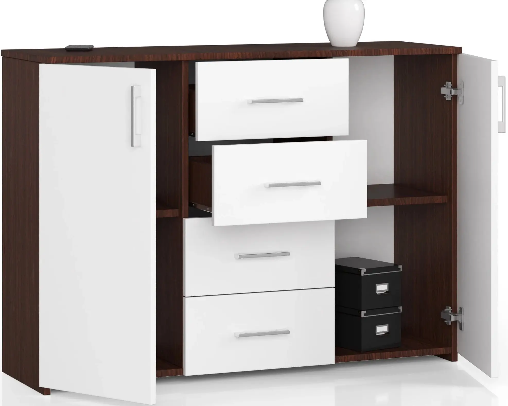 Tumba Akord K45 2D4SZ (Wenge/White)