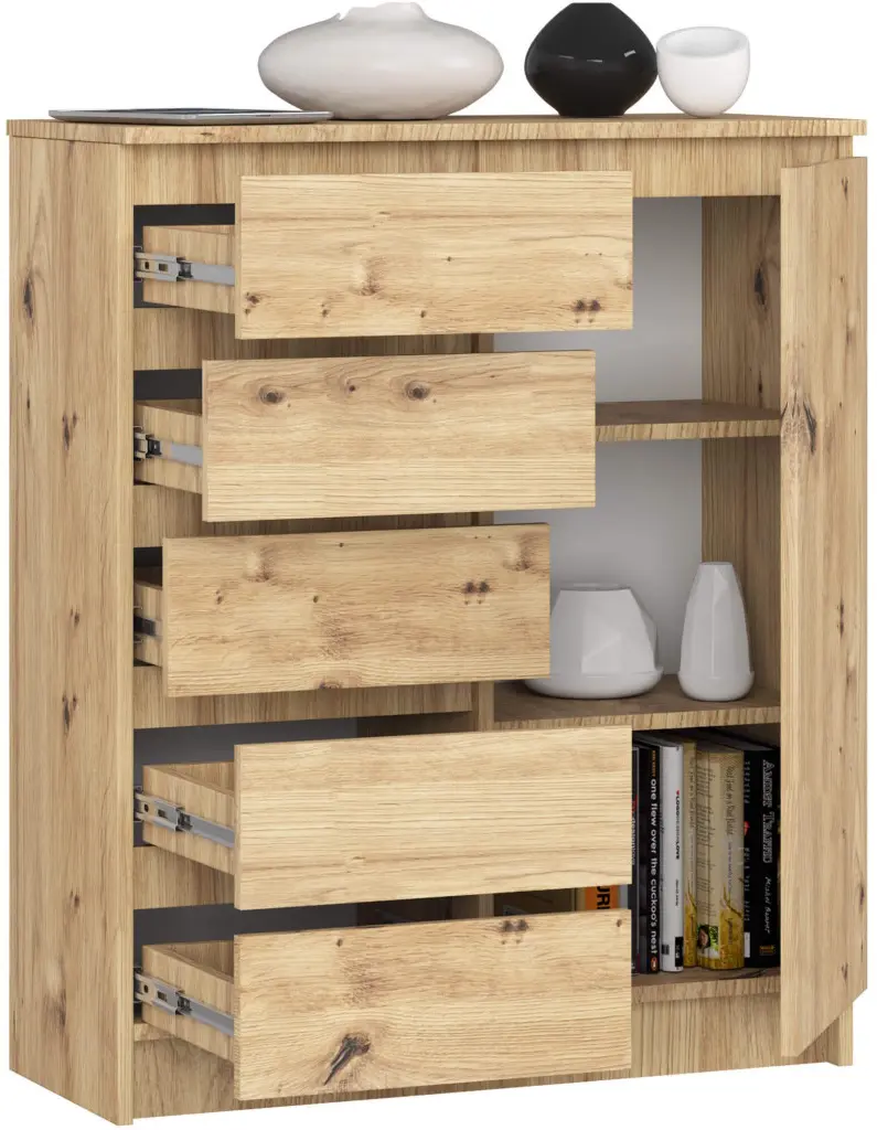 Тумба Akord K80 1D 5SZ (Artisan Oak)