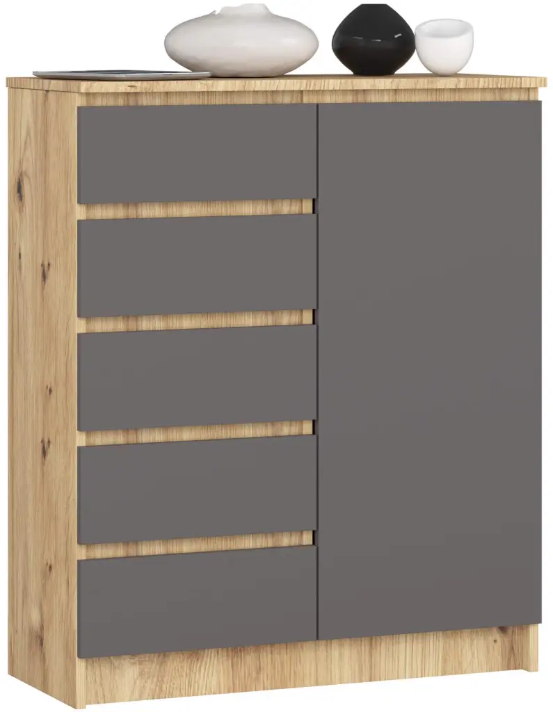 Tumba Akord K80 1D 5SZ (Artisan Oak/Graphite Grey)