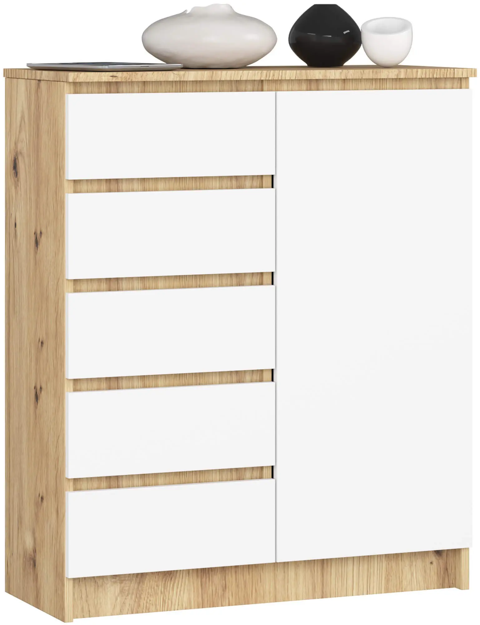 Tumba Akord K80 1D 5SZ (Artisan Oak/White)