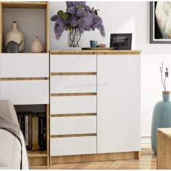 Tumba Akord K80 1D 5SZ (Artisan Oak/White)