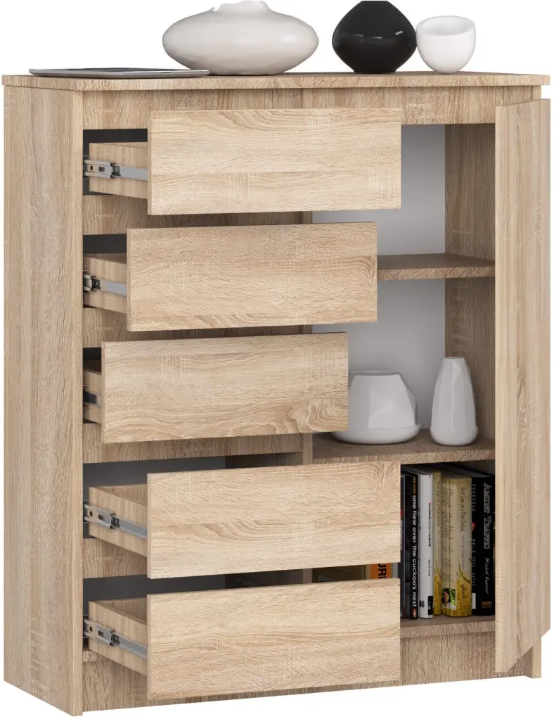 Tumba Akord K80 1D 5SZ (Sonoma Oak)