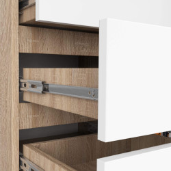 Tumba Akord K80 1D 5SZ (Sonoma Oak/White) Thumb