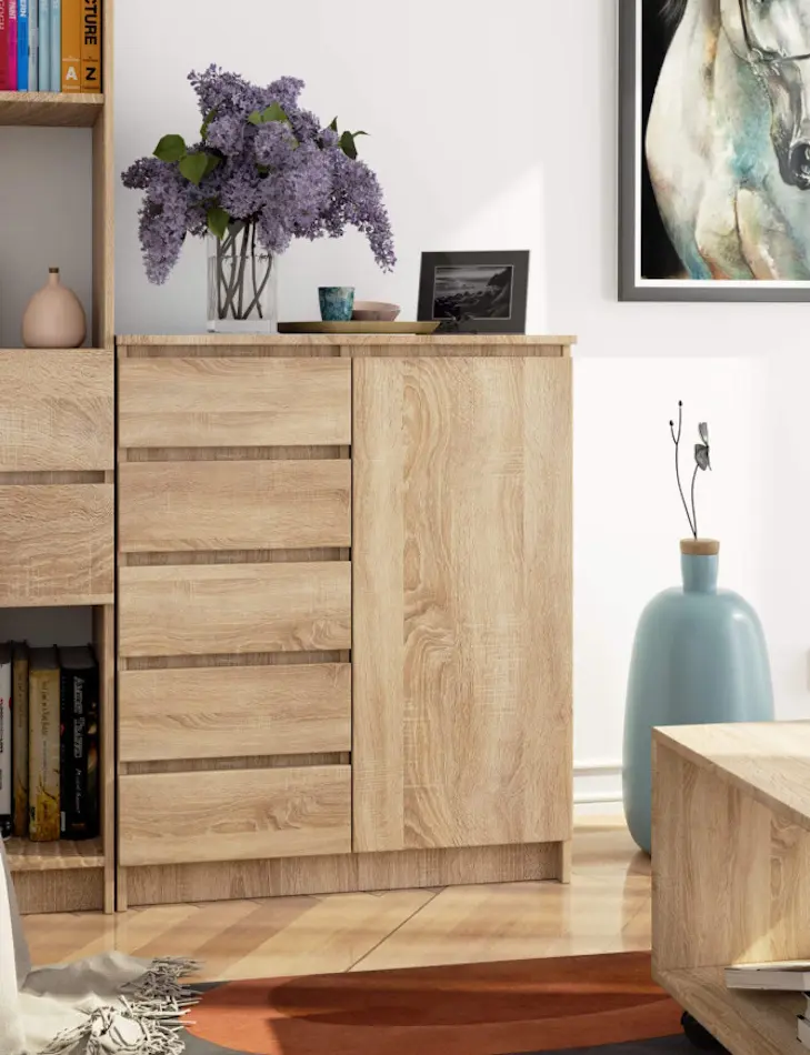 Tumba Akord K80 1D 5SZ (Sonoma Oak)