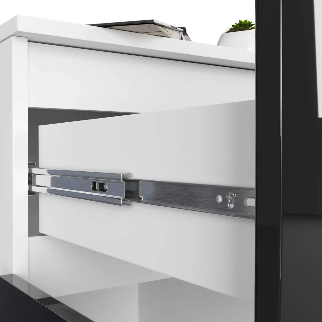 Tumba Akord K80 2D 1SZ (Black Gloss/White)