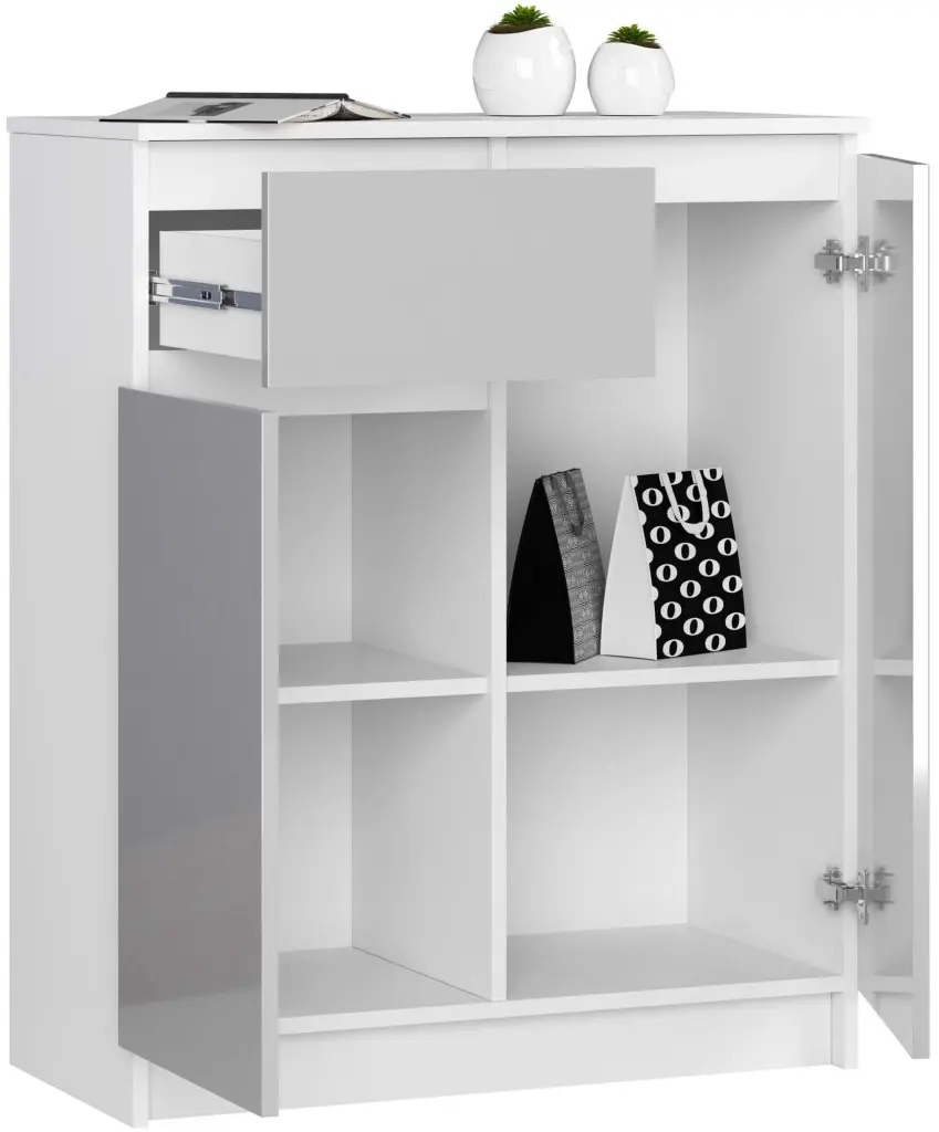 Tumba Akord K80 2D 1SZ (Metallic Gloss/White)