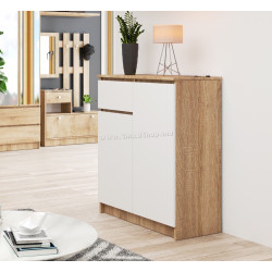 Tumba Akord K80 2D 1SZ (Sonoma Oak/White)