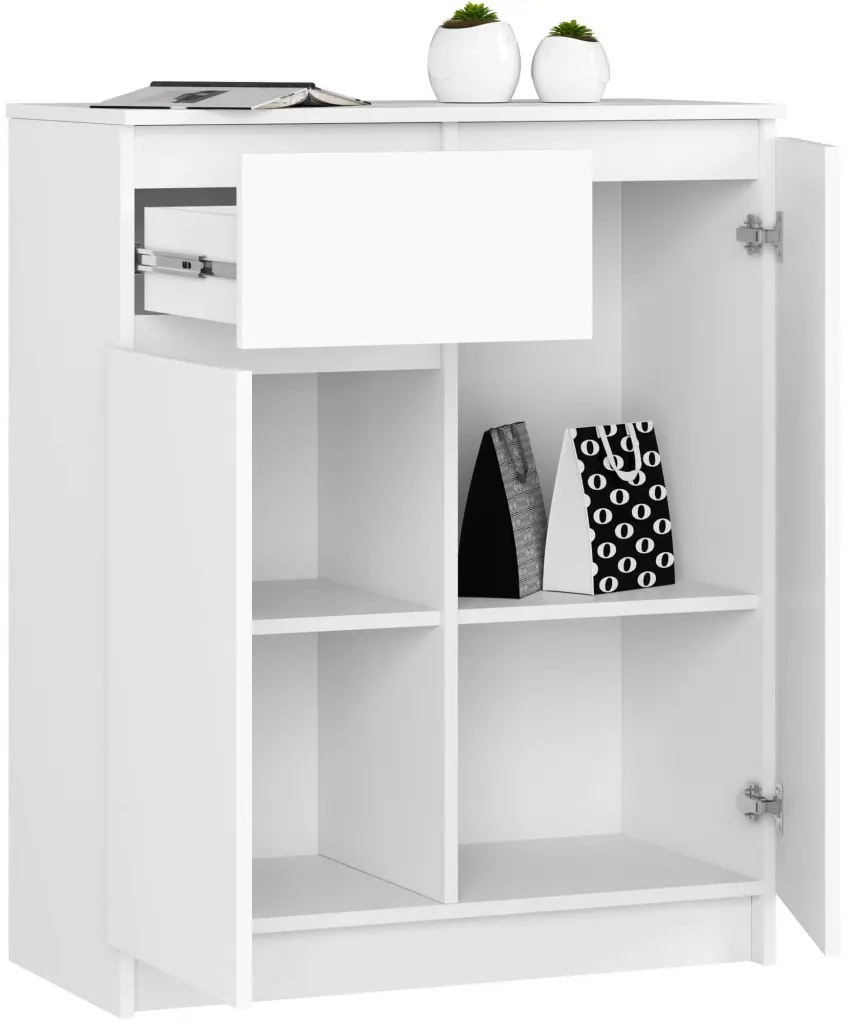 Тумба Akord K80 2D 1SZ (White)