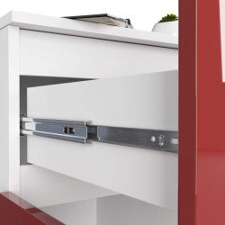 Tumba Akord K80 2D 1SZ (White/Red Gloss) Thumb