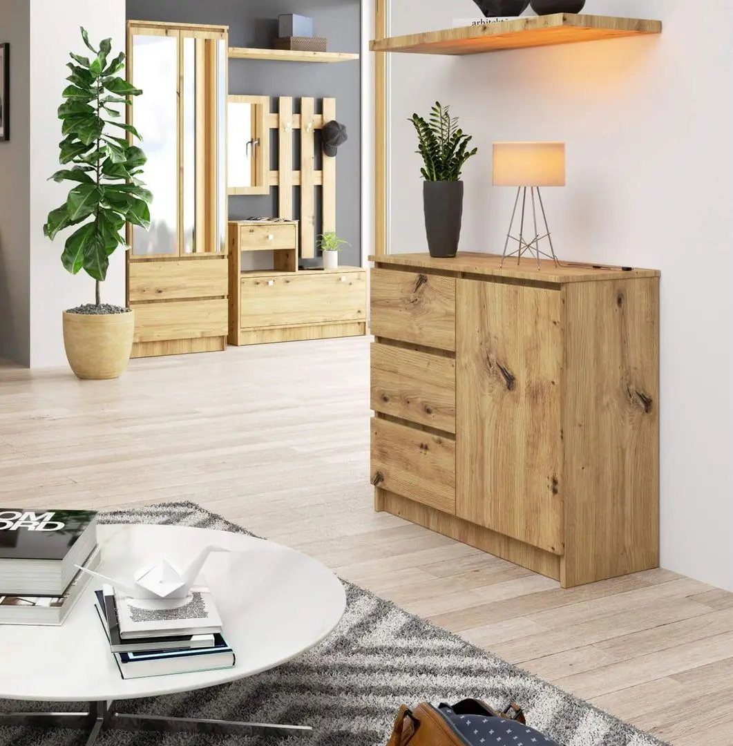 Тумба Akord K80 Jerry 1 3S (Artisan Oak)