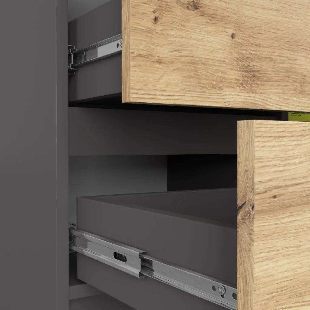 Tumba Akord K80 Jerry 1D 3SZ (Graphite Grey/Artisan Oak)