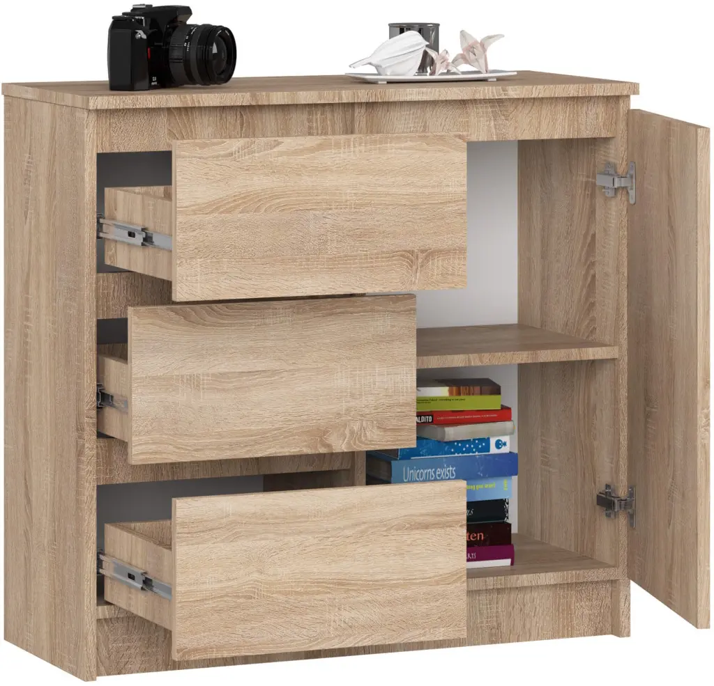 Tumba Akord K80 Jerry 1D 3SZ (Sonoma Oak)