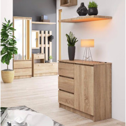 Tumba Akord K80 Jerry 1D 3SZ (Sonoma Oak)