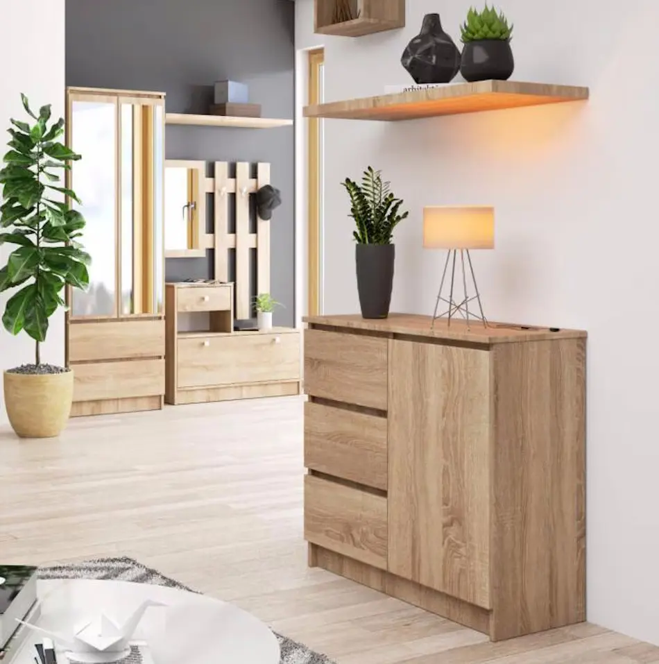 Tumba Akord K80 Jerry 1D 3SZ (Sonoma Oak)