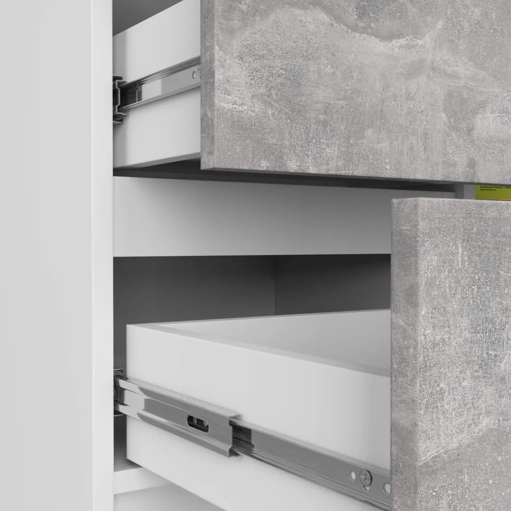 Tumba Akord K80 Jerry 1D 3SZ (White/Concrete)