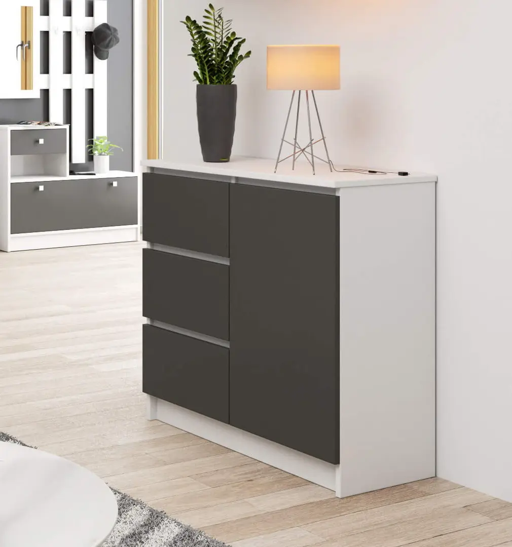 Tumba Akord K80 Jerry 1D3SZ (White/Graphite Gray)