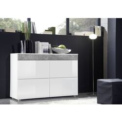 Comoda ASM Light WS LIS (White Gloss/Concrete) Thumb