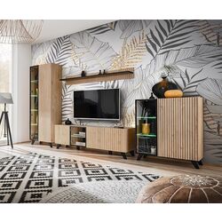 Тумба РТВ ASM Liam HJZ LM SB (Hickory Jackson/Black Matt) Thumb